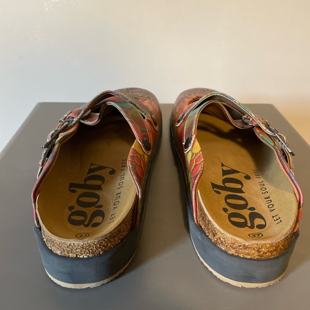 Goby Multicolored Clogs Size 37. Dragonfly, Artsy… - image 6